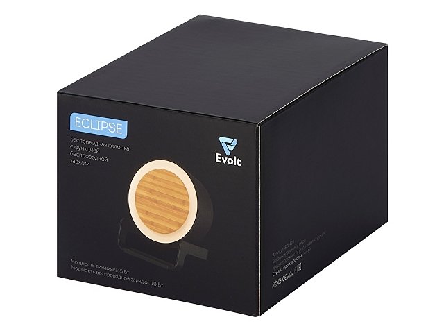 Беспроводная колонка (5 Вт) с функцией беспроводной зарядки (10Вт) «Eclipse» thumbnail