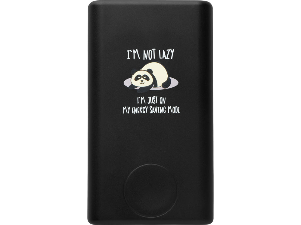 Внешний беспроводной аккумулятор 2-в-1 с функцией зарядки Apple Watch, QC/PD «AtomIQ», 10000 мАч с тампопечатью