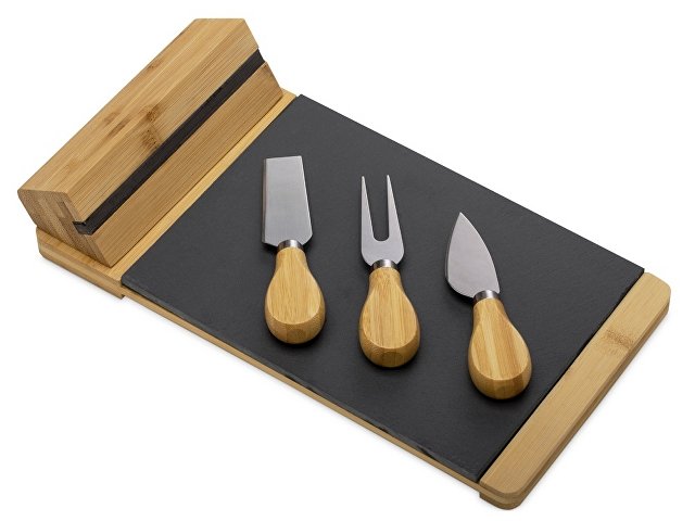 Набор для сыра из бамбука и сланца «Taleggio» thumbnail