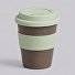 Стакан с силиконовой крышкой "Cafe", olive
