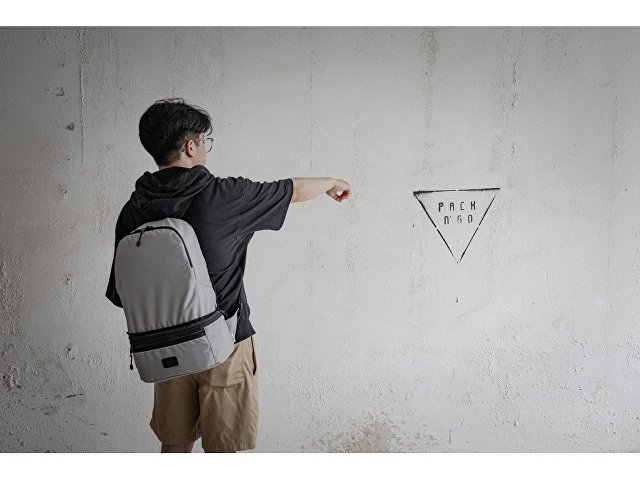 Рюкзак-трансформер 2-в-1 «Athletica» водостойкий с поясной сумкой из переработанного пластика  thumbnail