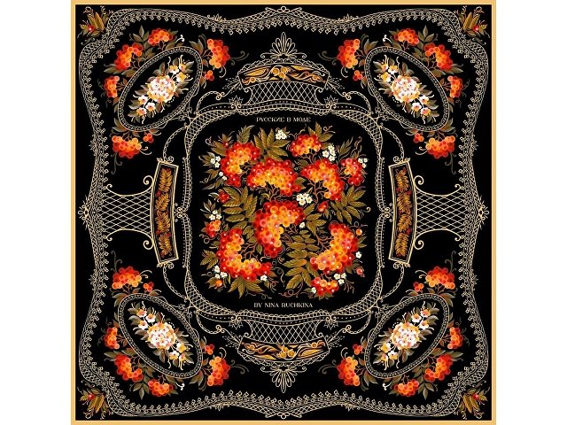 Платок «Тагильский поднос» thumbnail