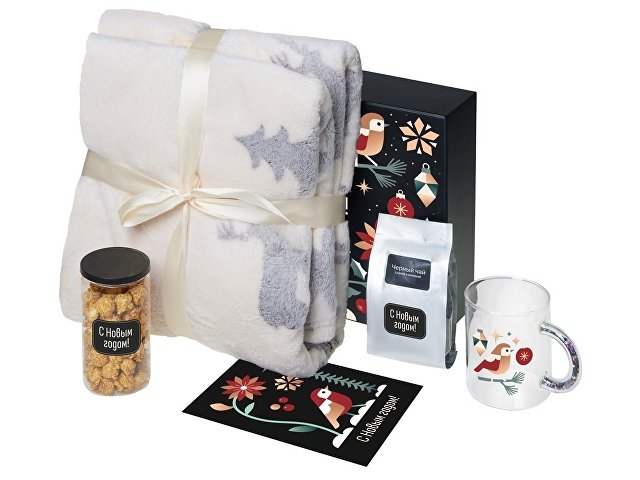 Подарочный набор «Re: Unwind» с пледом, кружкой и чаем thumbnail