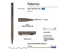 Ручка металлическая шариковая «Palermo», софт-тач (арт. 20-0250.13), фото 3