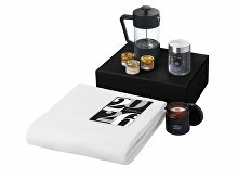 Подарочный набор «Re:Moments» с пледом, френчпрессом и медом