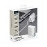 Зарядная станция 4xUSB Type-C, 2xUSB, PD, QC, 160Вт, белый, Deppa