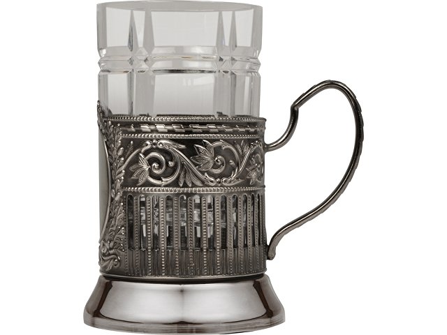 Подстаканник с хрустальным стаканом thumbnail