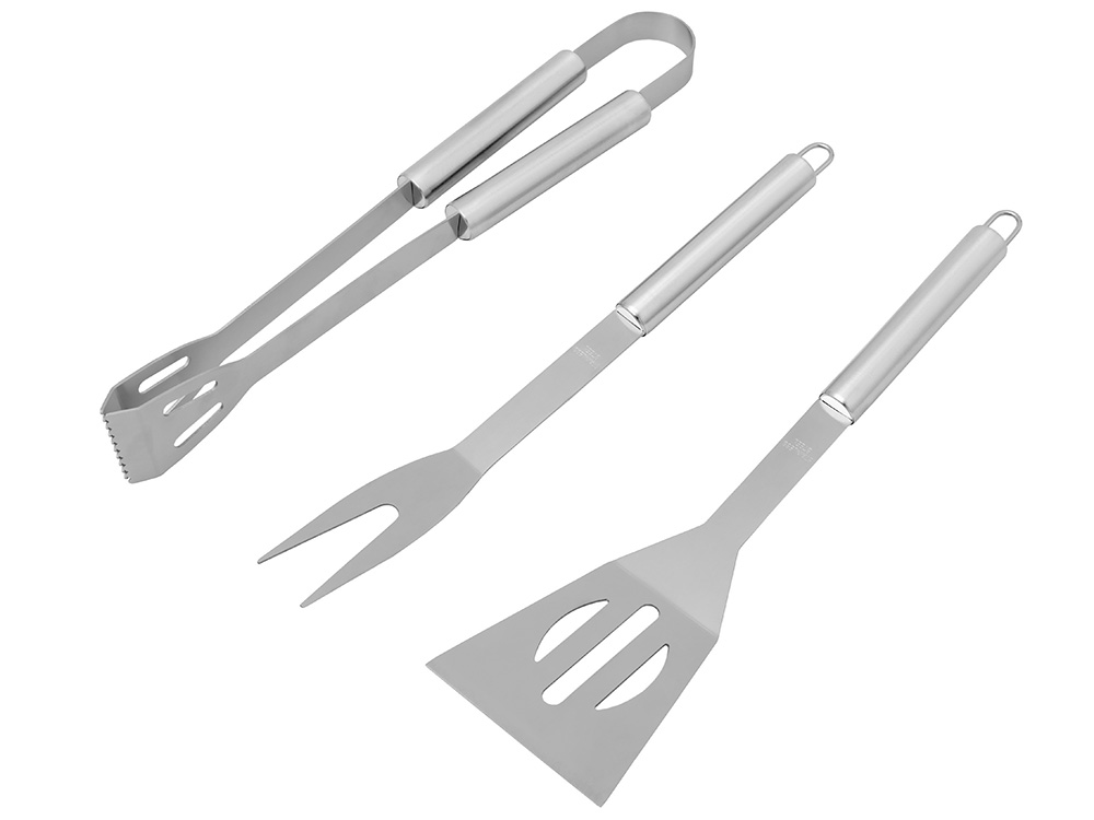 Набор для барбекю в кейсе: лопатка, щипцы, вилка «Salvy» фото 9 Набор для барбекю в кейсе: лопатка, щипцы, вилка «Salvy» фото 9