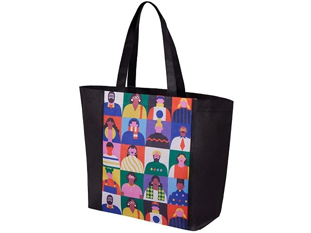 Сумка для шопинга с донной складкой и ручкой из нетканого PET материала thumbnail