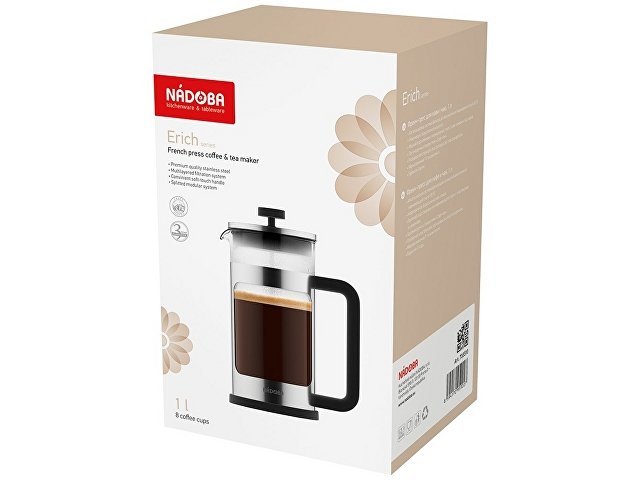 Френч-пресс «ERICH», 1 л thumbnail