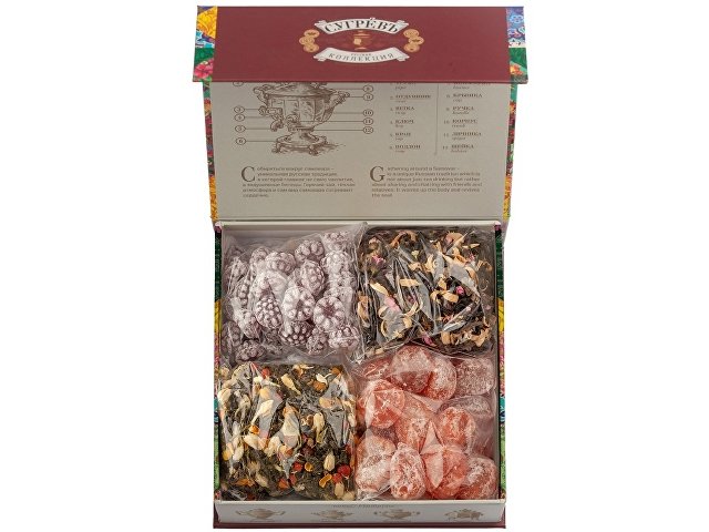 Подарочный набор c купажами чая и сладостями «Весенние птицы» thumbnail