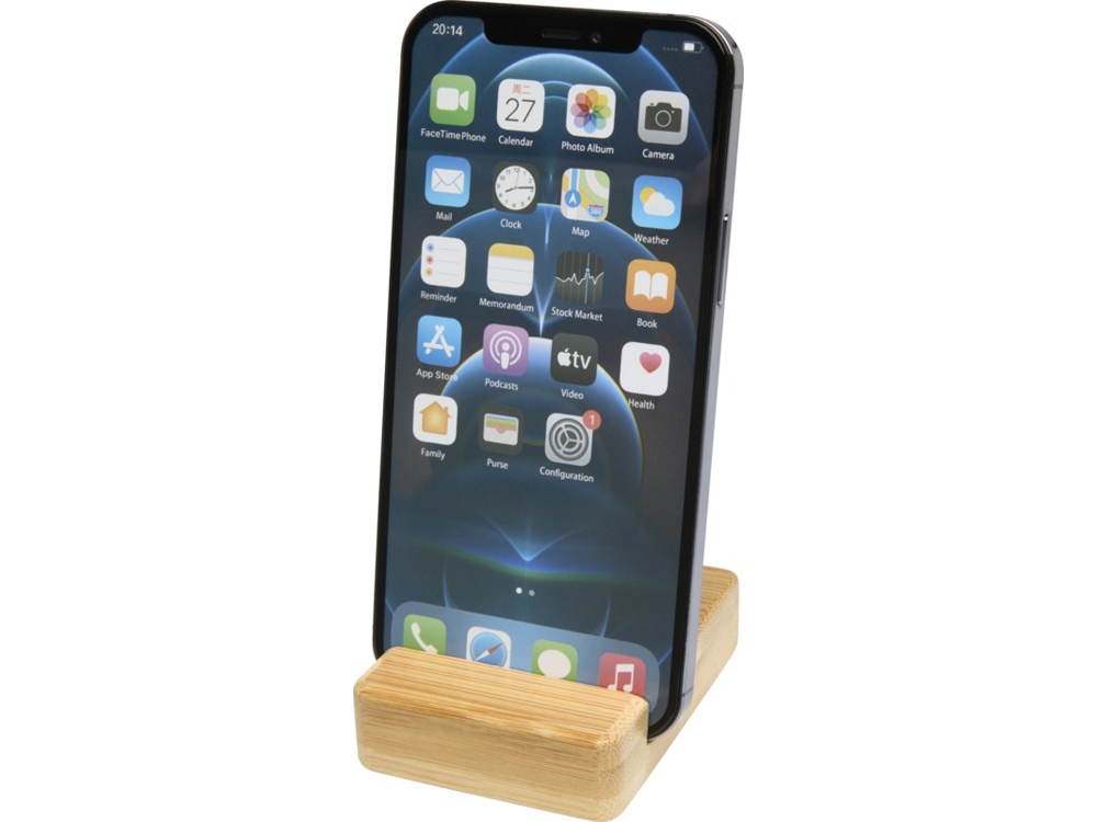 Подставка для телефона бамбуковая «Ebla» фото 4 Подставка для телефона бамбуковая «Ebla» фото 4