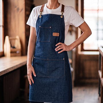 Джинсовый фартук с карманами «Fry»