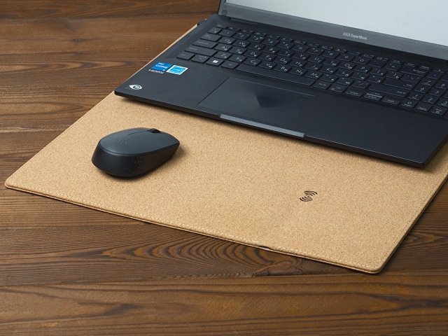 Пробковый коврик для рабочего места с беспроводной зарядкой «Querсus» thumbnail