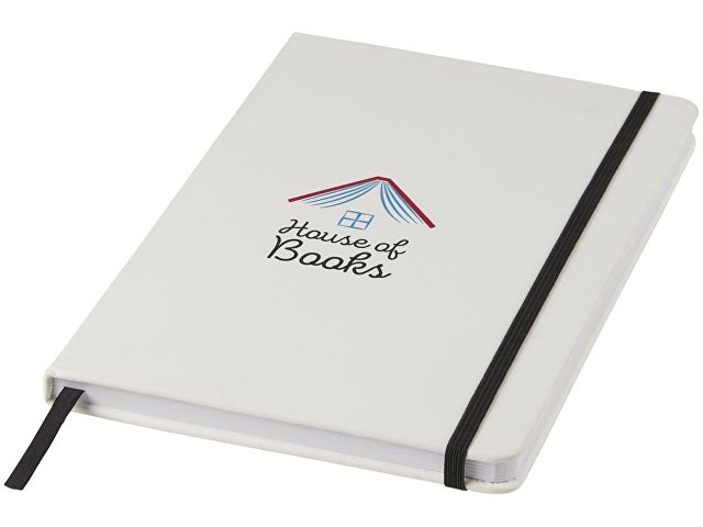 Блокнот А5 «Spectrum» с белой обложкой и цветной резинкой thumbnail