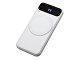 Магнитный беспроводной внешний аккумулятор со встроенными кабелями «Мэни»,быстаря зарядка, 10000 мАч, белый