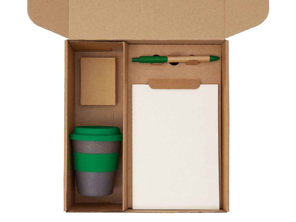 Набор «Halm» с блокнотом, ручкой и стаканом  фото 2 Набор «Halm» с блокнотом, ручкой и стаканом  фото 2