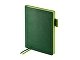 Ежедневник А5 датированный "Boston" 2026, зеленый с салатовым обрезом