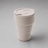 Силиконовый складной стакан "GoCup", бежевый