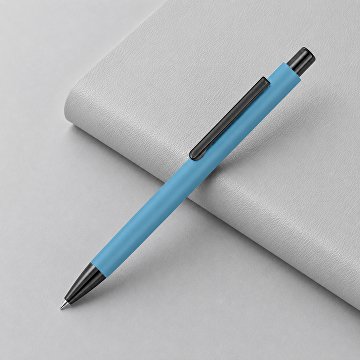 Металлическая шариковая ручка «Ellipse gum» soft touch с зеркальной гравировкой