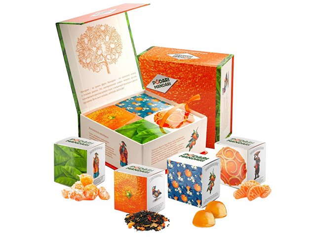 Подарочный набор с чаем и сладостями «ПодариМандари» thumbnail