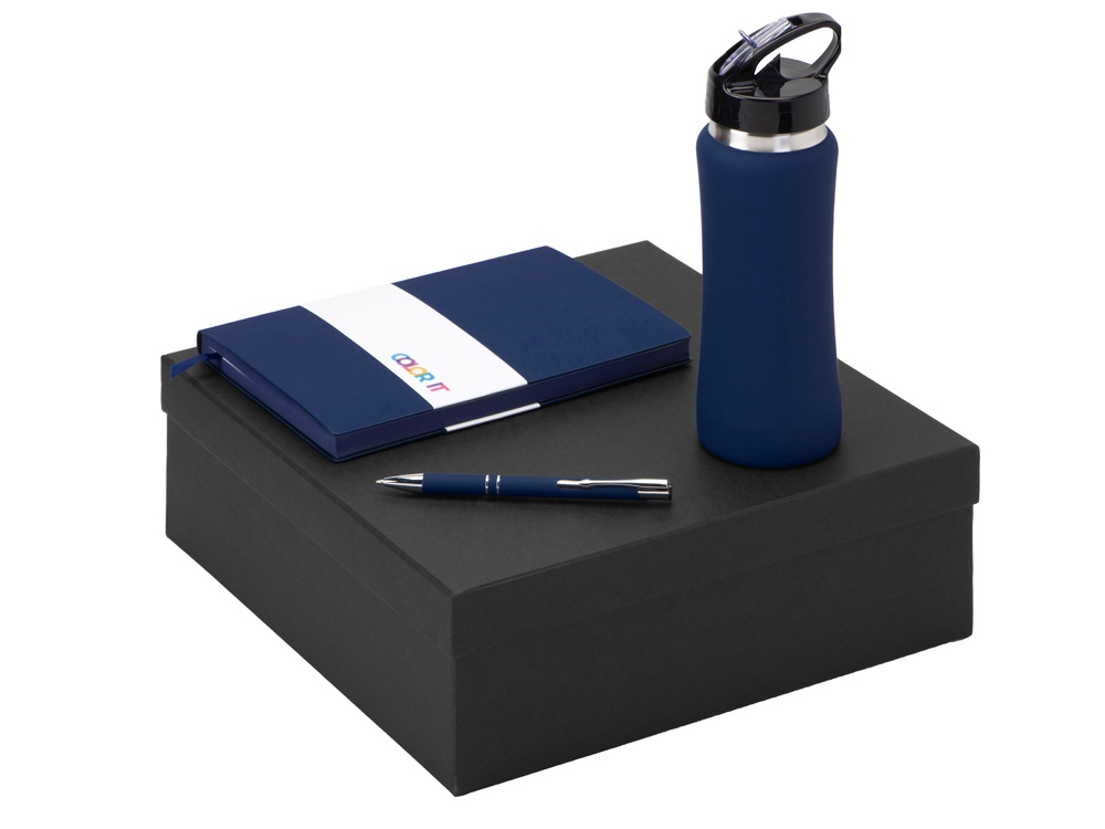 Подарочный набор "Color it" с блокнотом, металлической ручкой и бутылкой