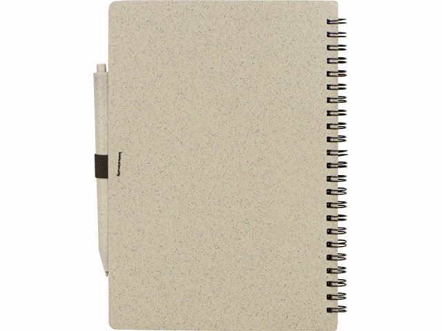 Блокнот А5 «Toledo M» с обложкой из пшеницы и пластика и шариковой ручкой