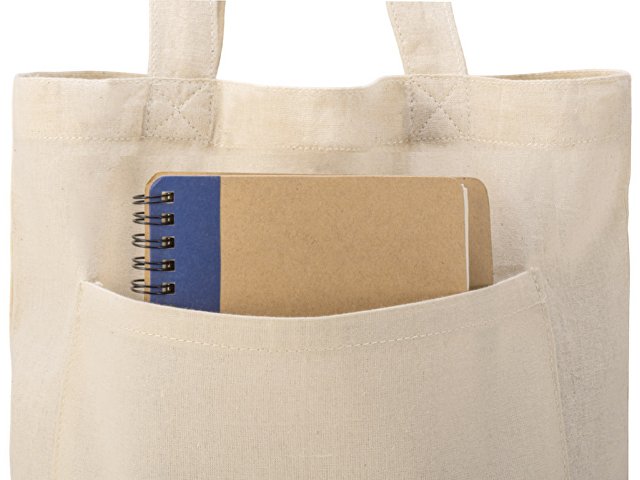 Cумка «Clip» из хлопка 340 г/м2 с застежкой из экокожи thumbnail