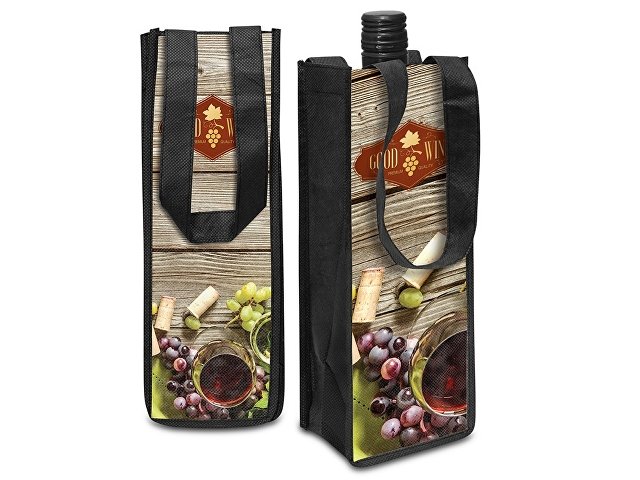 Чехол для бутылки из нетканого материала PET с возможностью полноцветной печати thumbnail