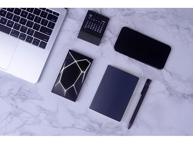 Внешний беспроводной аккумулятор «Geo Wireless» с подсветкой лого, 5000 mAh thumbnail