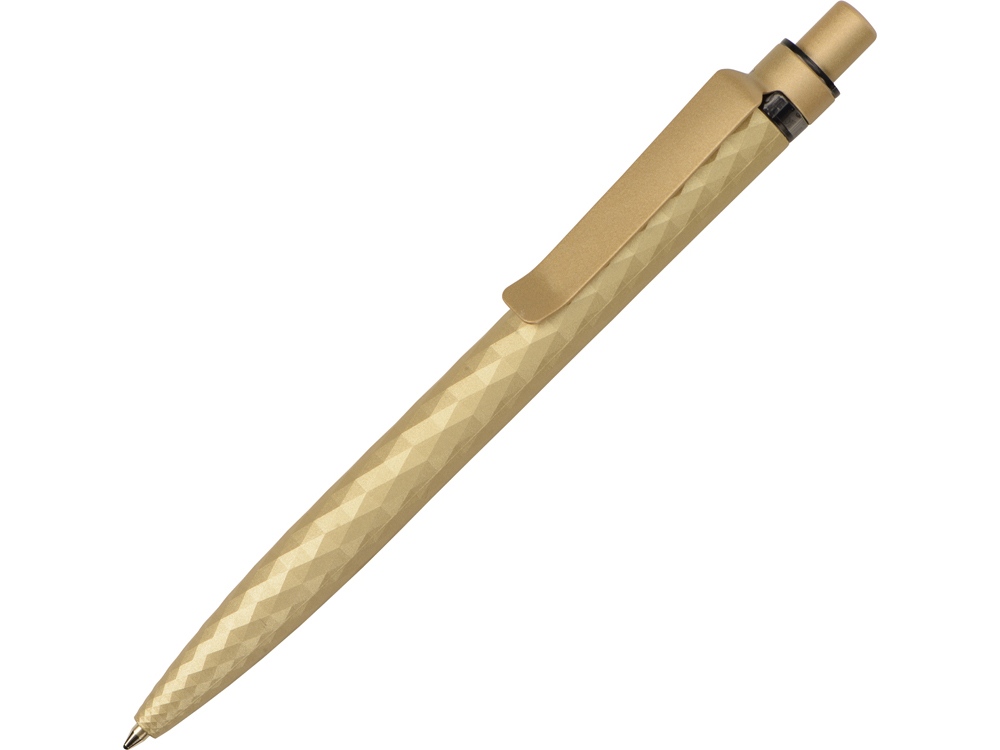 Ручка пластиковая c минералами шариковая Prodir QS01 PQSS Stone, золотой