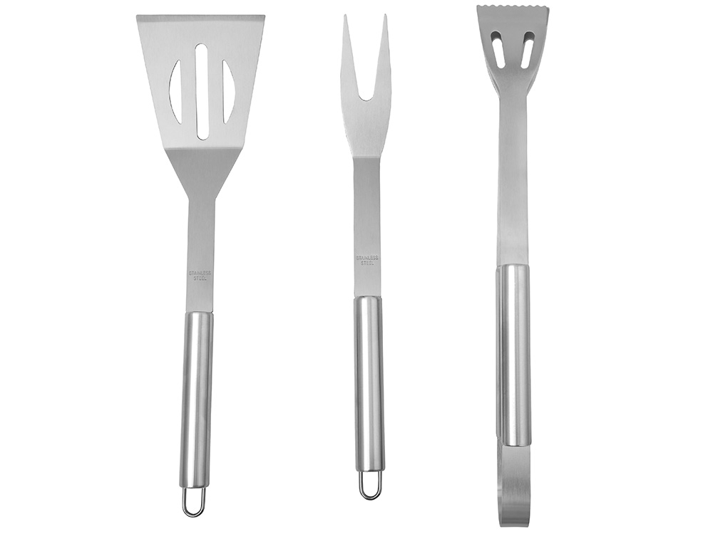 Набор для барбекю в кейсе: лопатка, щипцы, вилка «Salvy» фото 10 Набор для барбекю в кейсе: лопатка, щипцы, вилка «Salvy» фото 10