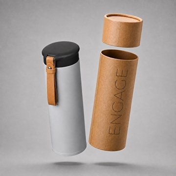 Вакуумный термос «Engage»,тубус, 450 мл
