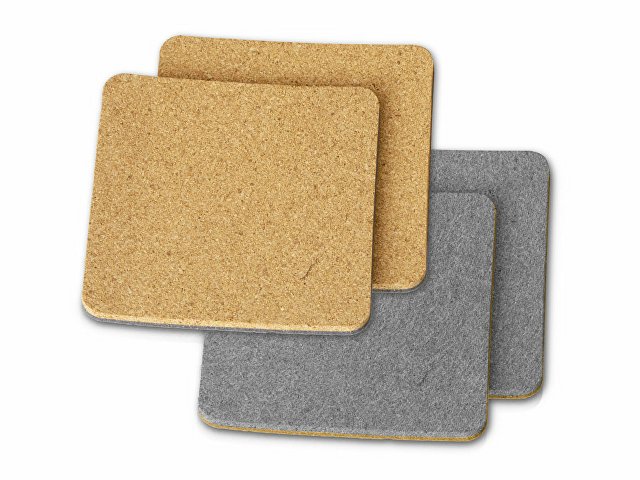 Набор костеров из пробки с фетром «Grit» thumbnail