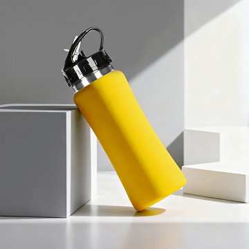 Бутылка для воды "Bottle C1", сталь, soft touch, 600 мл