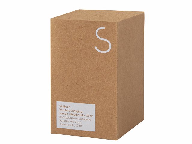 Беспроводное зарядное устройство 2-в-1 с подсветкой лого «Reedia S4», 15 Вт thumbnail