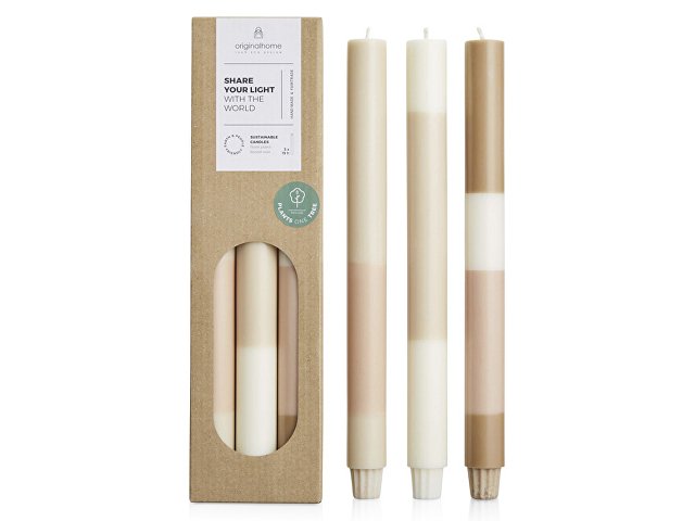 Набор свечей из растительного воска, 3 шт thumbnail