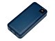 Внешний аккумулятор со встроенными кабелями «Фрэйм Про», быстрая зарядка, 20000мач, тёмно-синий