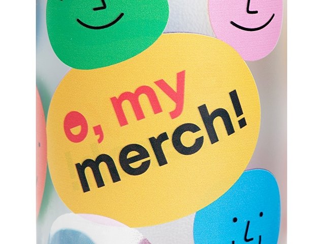 Стеклянная бутылка с бамбуковой крышкой «Foggy», 600 мл с УФ-печатью