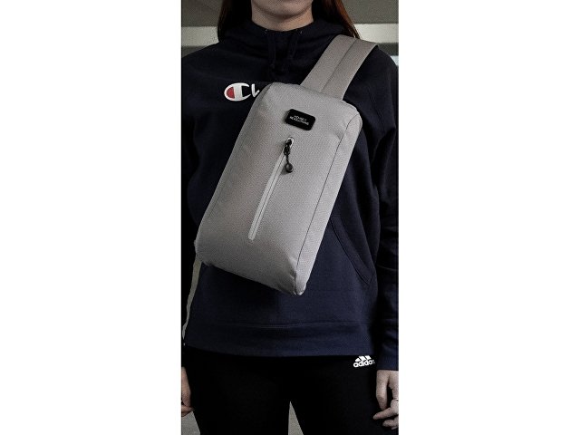 Сумка-слинг «Nomad» на одно плечо из водостойкого переработанного пластика thumbnail