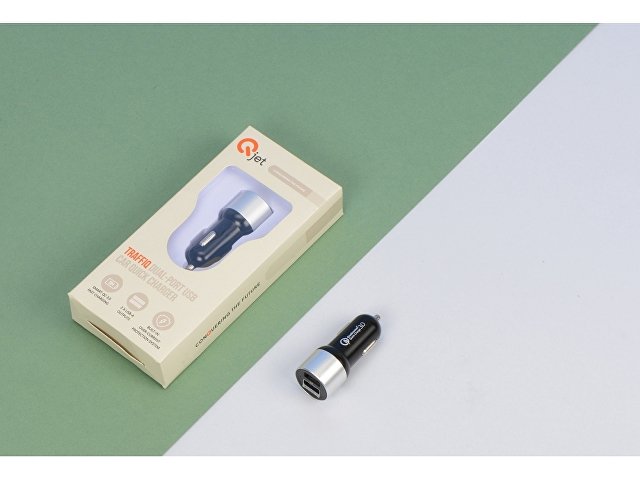 Адаптер автомобильный USB с функцией быстрой зарядки QC 3.0 «TraffIQ» thumbnail