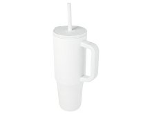 Герметичная термокружка «Brady» с силиконовой трубочкой, переработанная сталь, 900 мл