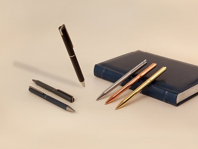 Ручка металлическая шариковая "Bergamo", серебристый thumbnail