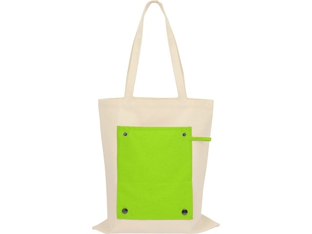 Складная хлопковая сумка для шопинга «Gross» с карманом, 180 г/м2 thumbnail