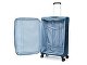 Чемодан TORBER ВИВИ, синий, полиэстер, 48 х 28 х 78 см, 89 л