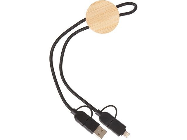 Универсальный зарядный кабель из переработанных ПЭТ и ТПЕ «Acalypha», быстрая зарядка 25 Вт thumbnail