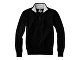 Пуловер "Set" с застежкой на четверть длины, черный/серый