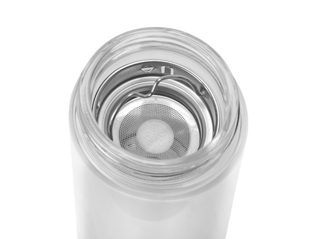 Стеклянный термос с ситечком «Badachu» в чехле thumbnail