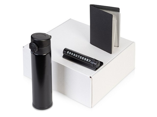 Подарочный набор «Premier» с термокружкой, парковочной визиткой и обложкой для документов thumbnail