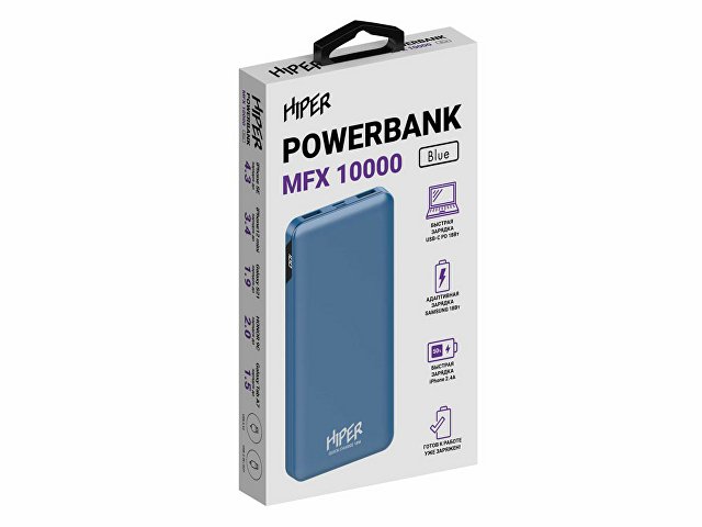 Портативный внешний аккумулятор «MFX», 10000 mAh thumbnail